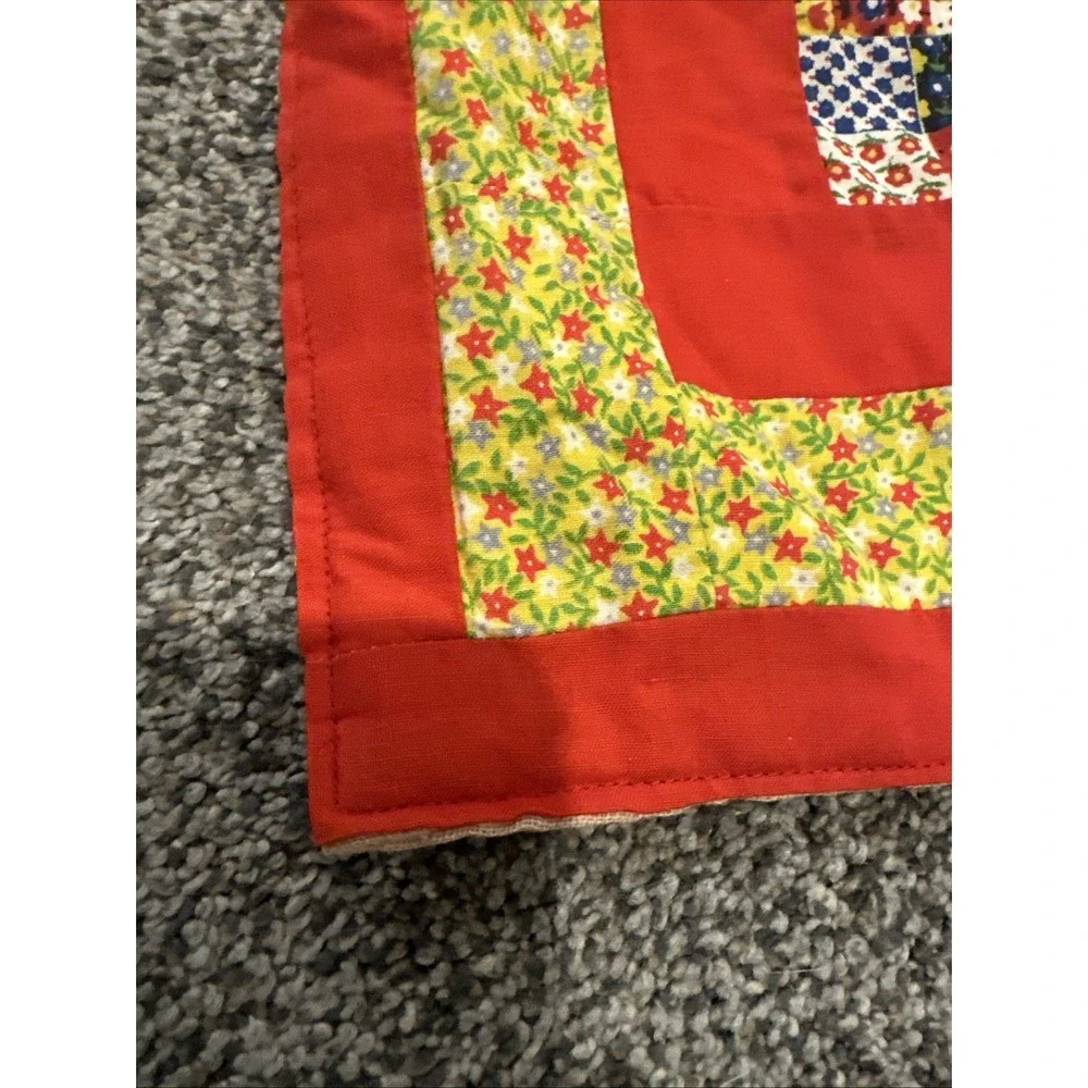 Vintage Raggedy‎ Ann & Andy Homemade Quilt Patchwork, Crib/Toddler Bed Size